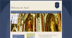 Desktop Screenshot of diocesisazul.org.ar